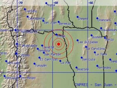 Un sismo de 5,5� en Mendoza se sinti� en la provincia