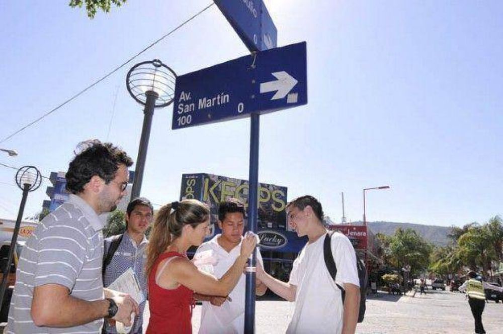 El centro de Carlos Paz tiene los nomencladores en braille