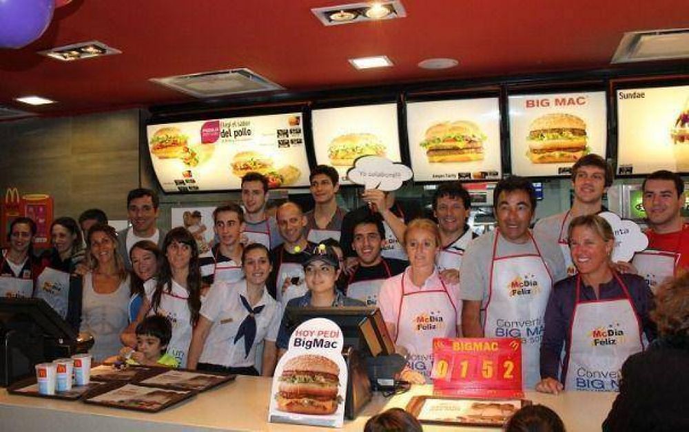 Los deportistas le pusieron color al McD�a Feliz