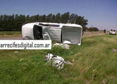 Accidente:Un muerto y un herido .	