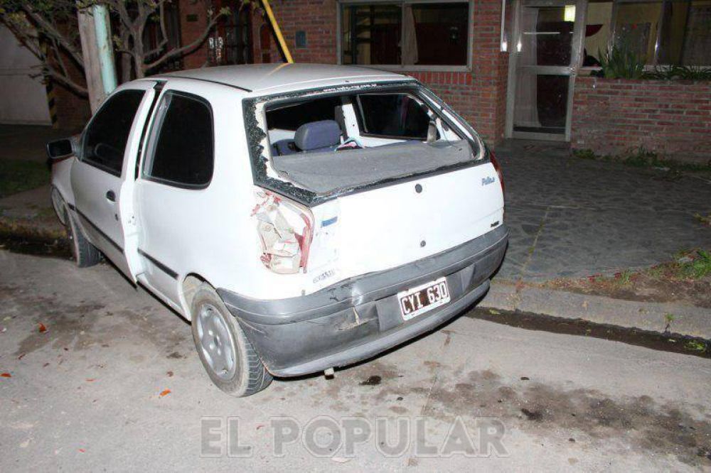 Una gr�a casi causa una tragedia en un accidente