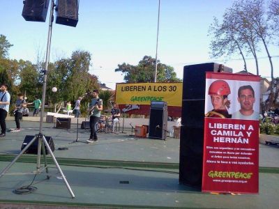 Greenpeace: Festival de rock para pedir por la liberaci�n de Camila y Hern�n