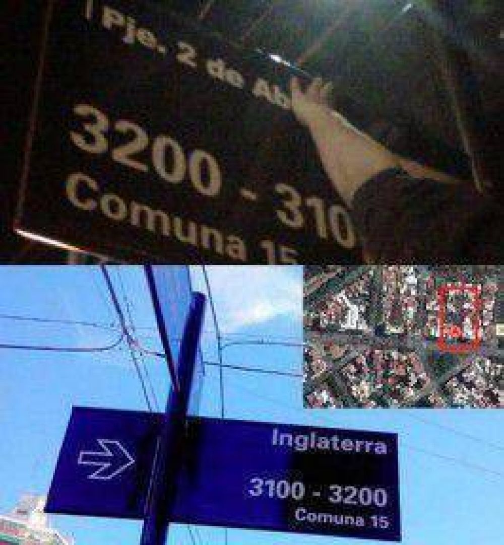 Vuelve a llamarse 2 de abril la calle Inglaterra