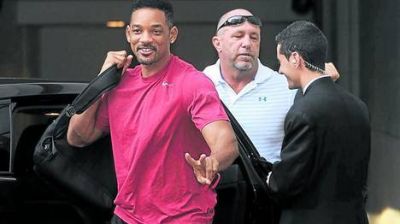 Will Smith lleg� al pa�s para el rodaje de una pel�cula en las calles porte�as