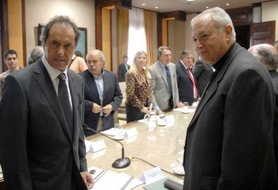 Scioli se reuni� con obispos por abordar el narcotr�fico