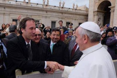 Juan Pablo Anghileri fue recibido por el Papa Francisco