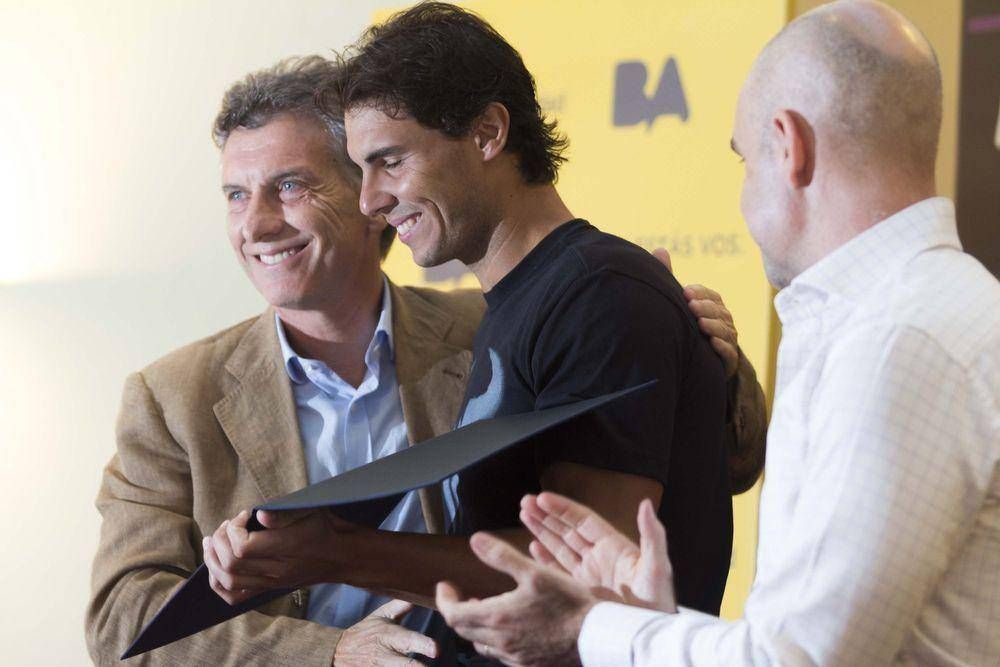 Mauricio Macri distingui� como Hu�sped de Honor de la Ciudad al tenista Rafael Nadal