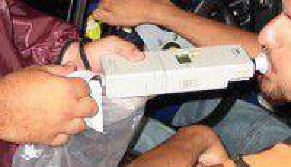 Notable incremento de infracciones por alcoholemia durante el fin de semana