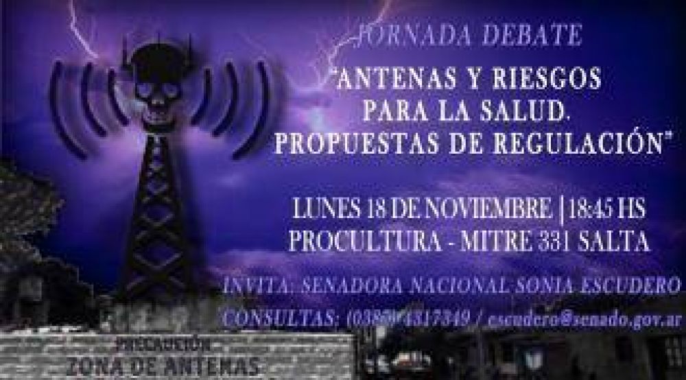 Debaten en Salta sobre los riesgos para la salud de las antenas de celulares