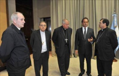 Scioli y obispos, con agenda social