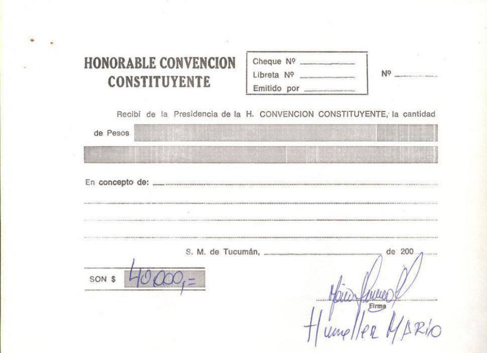 Se aprob�, sin revisar, el gasto de la Convenci�n