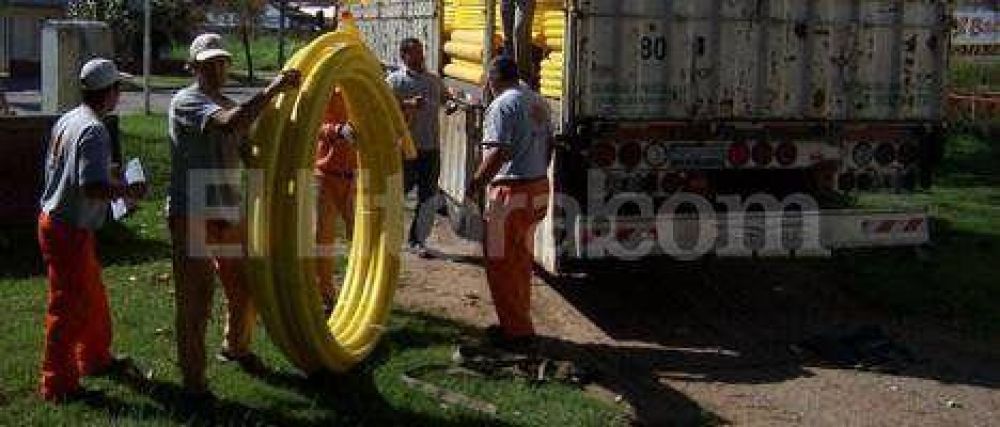 San Carlos Sud: contin�an los trabajos en la red de gas natural