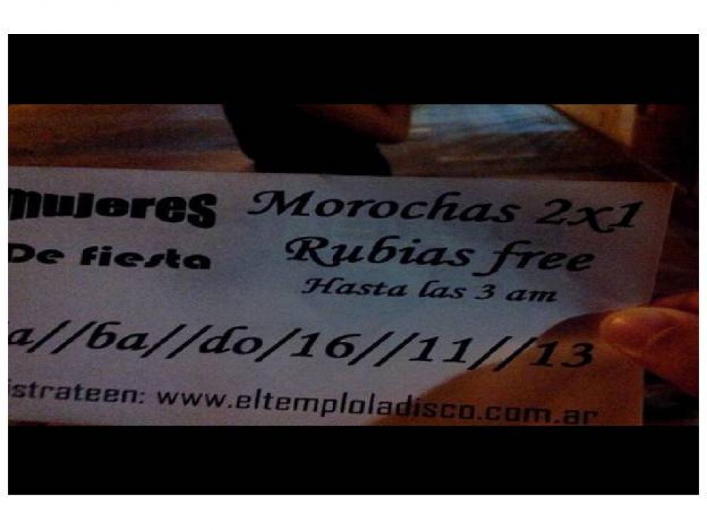 Una disco de Nogoy� organiz� un evento con entrada gratis para rubias