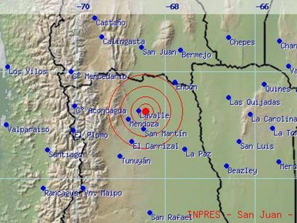 Se movi� el piso en el Gran Mendoza: sismo de media intensidad con epicentro en Lavalle