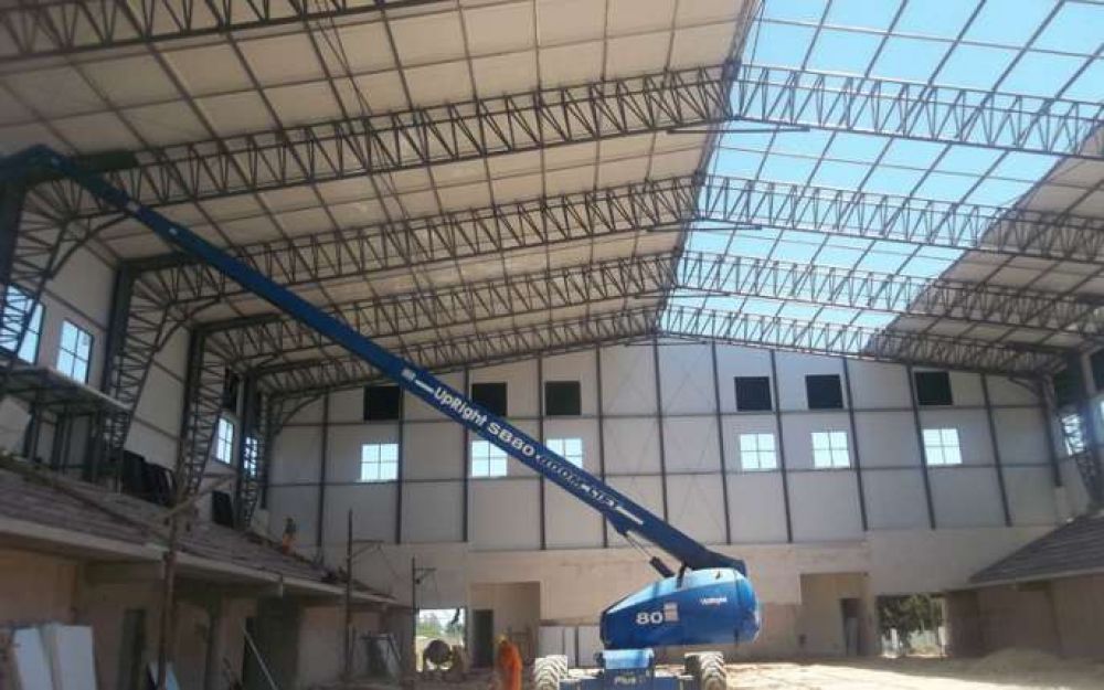 Avanza la obra del polideportivo en el CEF 3