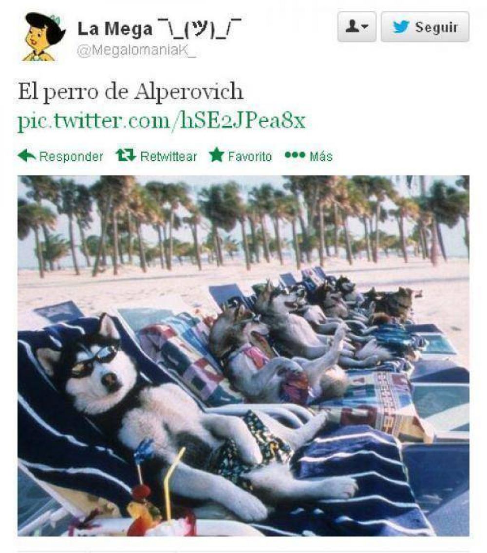 Alperovich tambi�n tiene un perrito