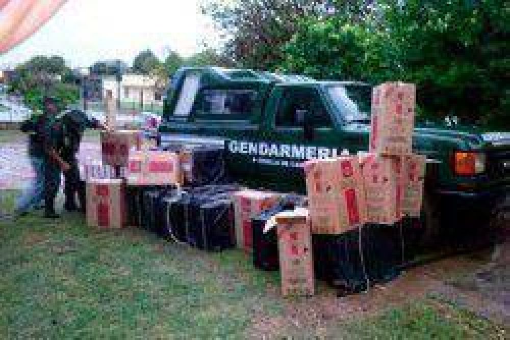 Gendarmer�a secuestr� un cargamento de cigarrillos de contrabando