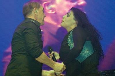 Alejandra Saint P� brill� junto a Franco De Vita