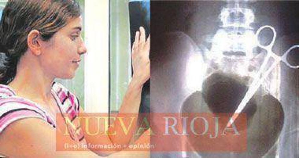 Le extrajeron la pinza olvidada en el vientre de la joven madre