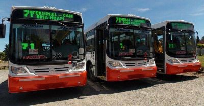 Dina Huapi cuenta con tres unidades exclusivas de transporte