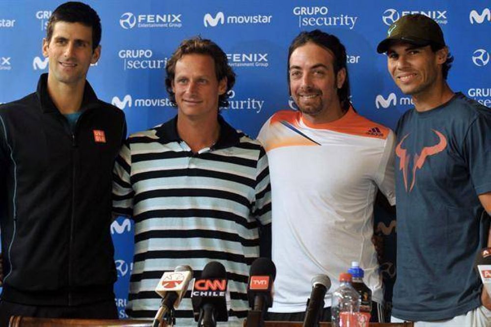 Nadal se equivoc� de idioma y Nalbandian lo corrigi� a lo "argento"