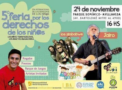 Avellaneda: Jairo y Los Zimbabwe, gratis en el cierre de la Semana de los Derechos de los Ni�os