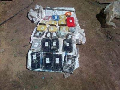 Incautan cerca de 17 kilos de droga y detienen a una persona