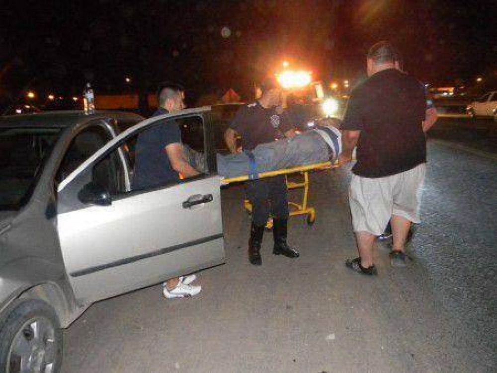Un herido tras un choque en cadena en ruta 5