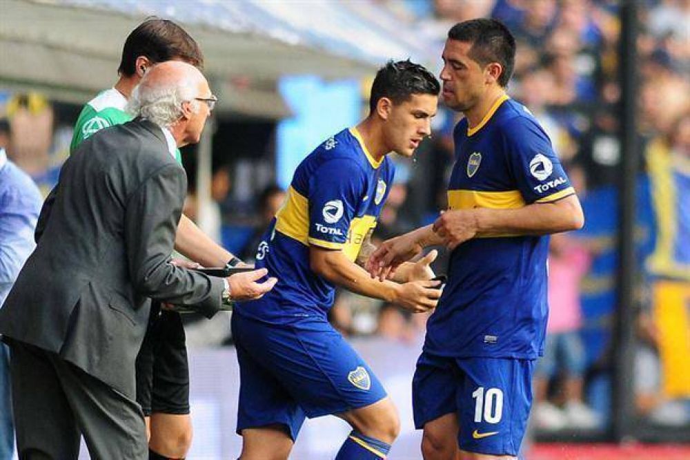 Otra lesin en Boca: Juan Romn Riquelme dur apenas 15 minutos ante All Boys