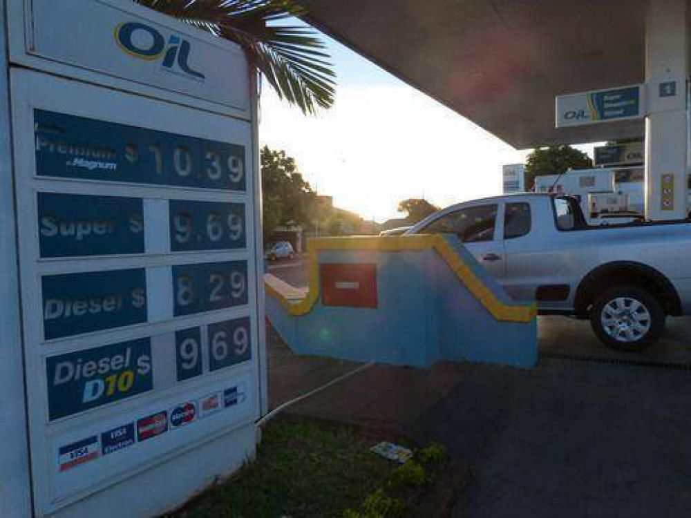 La nafta volvi� a subir y la s�per se acerca a los 10 pesos en Misiones