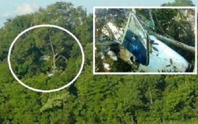 Cay� una avioneta y sus dos tripulantes solo resultaron con heridas leves