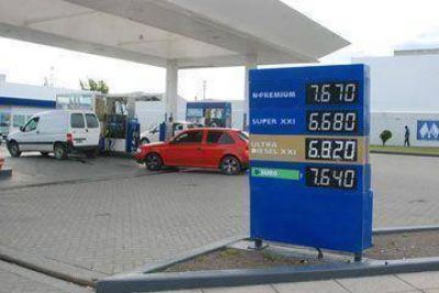 Suben las naftas entre el 1,5 y el 13,7%