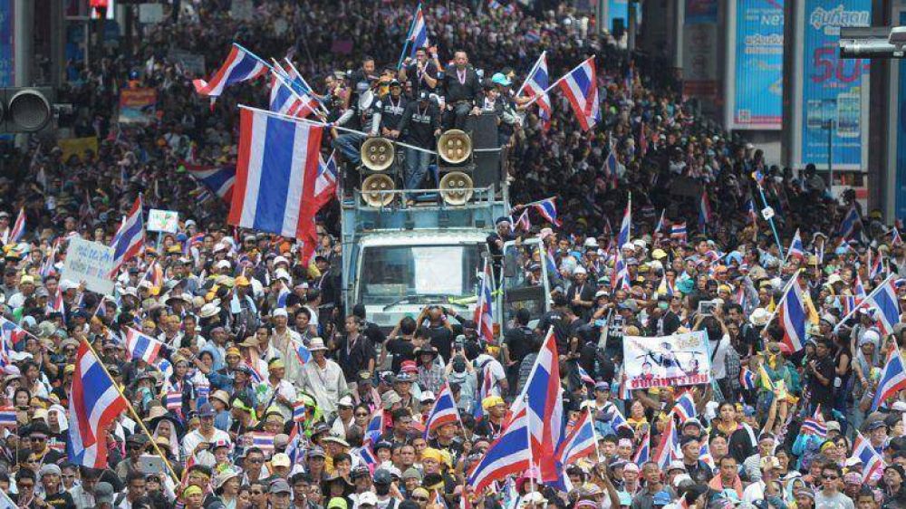 Crece la tensi�n en Tailandia por protestas antigubernamentales