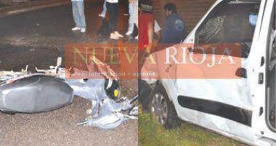 Un joven con fractura de f�mur en terrible accidente de tr�nsito